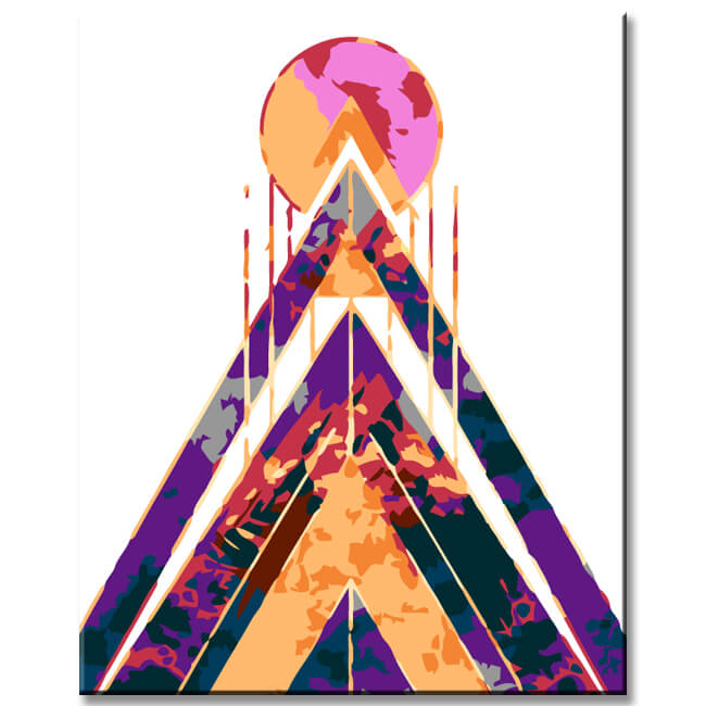 Painting by Numbers Art Tipi Mountain I