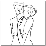 Painting by Numbers Minimalism Line Art Woman II