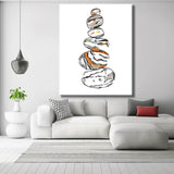 Paint by Numbers Stacked Stones