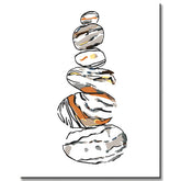 Paint by Numbers Stacked Stones
