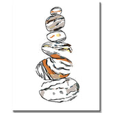 Paint by Numbers Stacked Stones