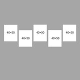 Cubist Portraits As A Gallery Wall Abstract and Colorful Canvas Pictures 5-Panel