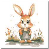 Cute Bunny Painting by Numbers