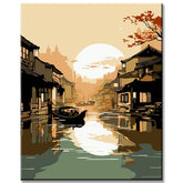 Wuzhen Water Town - Painting by Numbers
