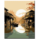 Wuzhen Water Town - Painting by Numbers