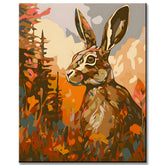 Paint by Numbers Painting Rabbit in The forest