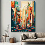 New York Cubism - Painting by Numbers