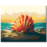 Colorful Shell Painting by Numbers