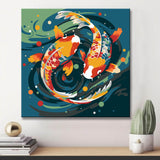 Koi fish - painting by numbers
