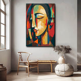Painting by Numbers Faces Abstract