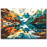 Painting by Numbers Glacier Lake
