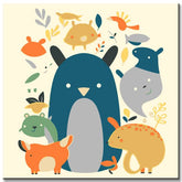 Animal Children Painting by Numbers