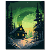 Painting by Numbers Polar Night Magic