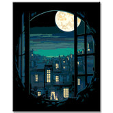 Painting by Numbers: Cat in the Moonlight Magic