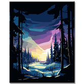 Painting by Numbers: Magical Northern Lights