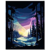 Painting by Numbers: Magical Northern Lights