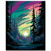 Painting by Numbers: Magical Northern Lights