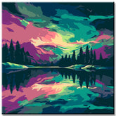 Frozen Lake - Painting by Numbers