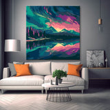 Night landscape - painting by numbers