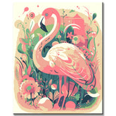 Paint by Numbers Flamingo Painting