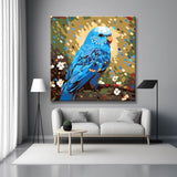 Watercolor bird - paint by numbers