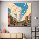 Tornado cyclone - painting by numbers