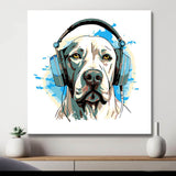 Painting by Numbers Animal Motif Dog with Headphones