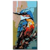 Paint by numbers kingfisher painting