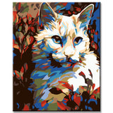 Painting by Numbers White Cat