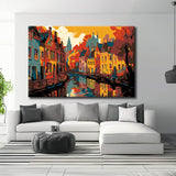 Paint by Numbers Canal Painting