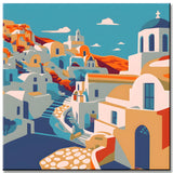 Painting by Numbers Greece Santorini