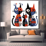 Painting by Numbers 3 Abstract Cats
