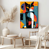 Kandinsky-inspired Cat Portrait Paint by Numbers