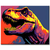 Fascinating T-Rex Paint by Numbers