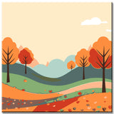 Paint by Numbers for Kids Autumn Painting