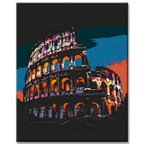 Roman Amphitheater Painting by Numbers