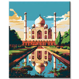 Taj Mahal India Painting by Numbers III