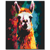 Llama Abstraction Paint by Numbers