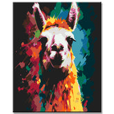 Llama Abstraction - Paint by Numbers