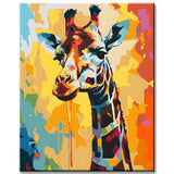 Giraffe Dadaism Painting by Numbers