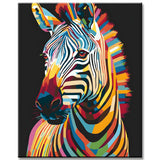 Paint by Numbers Animal Art Zebra Portrait I