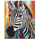 Paint by Numbers Animal Art Zebra Portrait II