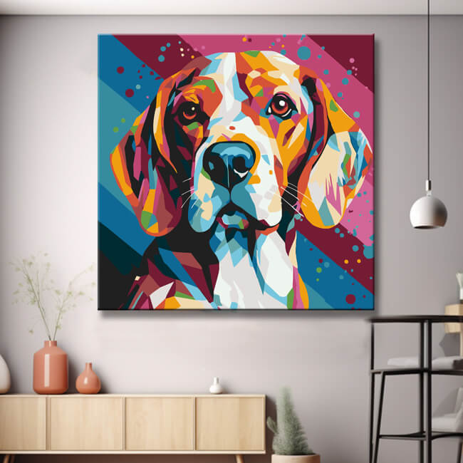 Adventurous Beagle - Painting by Numbers