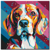 Adventurous Beagle - Painting by Numbers