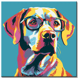 Pop Art Dog - Painting by Numbers