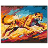 African Cheetah Painting by Numbers