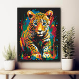Leopard cub - painting by numbers