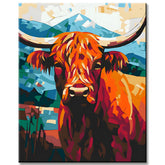 Highland Cattle - Paint by Numbers Animal Art