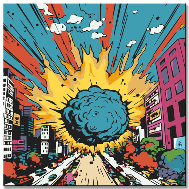 Pop Art Explosion - Paint by Numbers