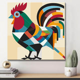 Rooster in Picasso style - painting by numbers
